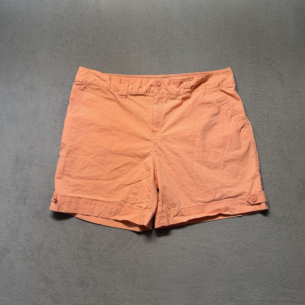 Caribbean Joe Vintage Surplus Women’s Size 16 Orange Casual Chino Shorts Stretch